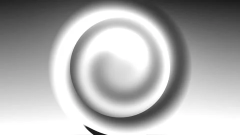 Abstract white sphere morphing in smooth cinematic motion against gradient .. Video stock 341688946