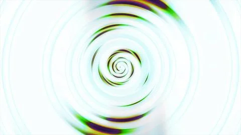 Abstract white spiral concentric circles hypnotic optical illusion minimal Stock Illustration