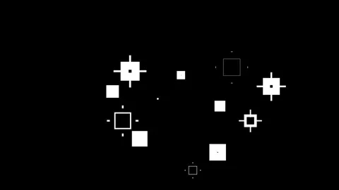 Abstract white square burst animation with geometric pop and line explosion. Stock Footage 320496436