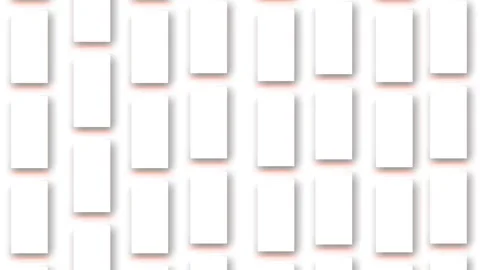 Abstract white square cube boxes stack wall and moving on background Vídeos de archivo 336549757