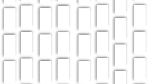 Abstract white square cube boxes stack wall and moving on background Vídeo Stock 336549758