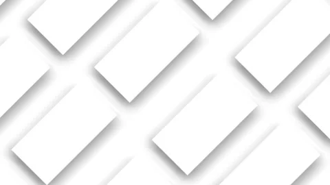 Abstract white square cube boxes stack wall and moving on background 스톡 동영상 336549761