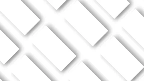 Abstract white square cube boxes stack wall and moving on background Vídeos de archivo 336549771