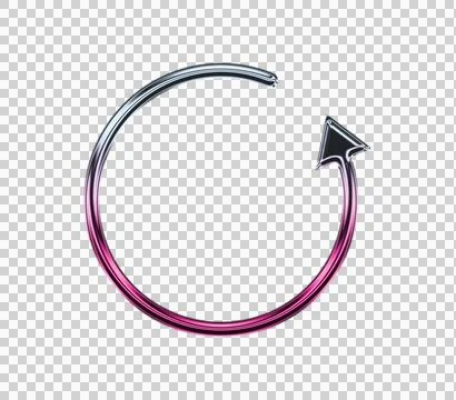 Abstract of a white square inside a black circle with a purple spiral background Stock Illustration