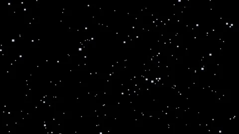 Abstract white square particles floating against a dark background motion g.. Stock Footage 343506391