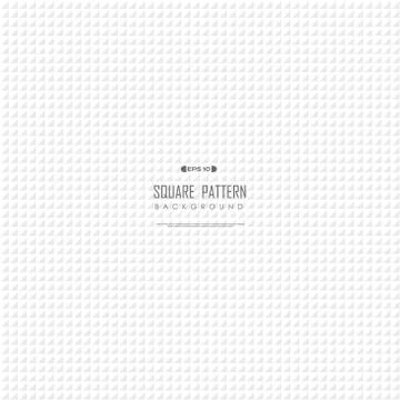 Abstract white square pattern design of minimal decorative background. Stock-Illustration