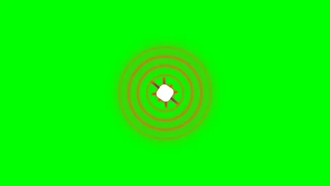 Abstract white square shape creating ripple effects on a bright green backg.. Stock Footage 340904678