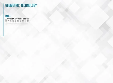 Abstract white square technology background. illustration vector eps10 Stock Illustration