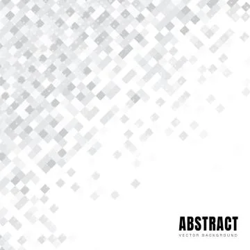 Abstract white squares diagonal pattern with dots halftone and copy space. Stock Illustration