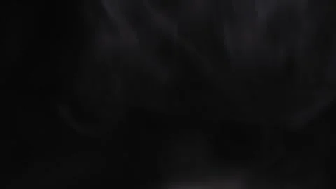 Abstract white steam or smoke rising against black background in static shot Stock Footage 340113353