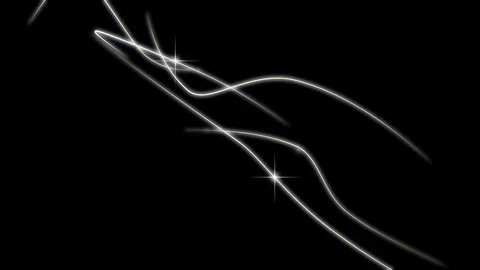 Abstract white strokes lines Video stock 89990375