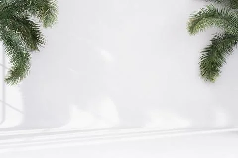 Abstract white studio background for product presentation empty room with sha Stock Illustration