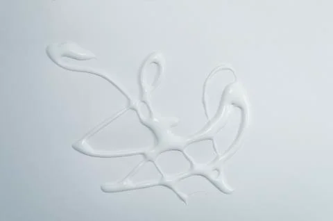 Abstract white texture background of random shape White water glue Stock Photos