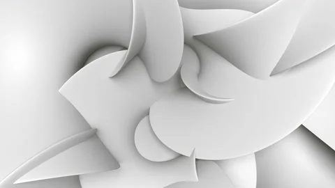 Abstract white texture from moving shapes Stock Footage 218013797