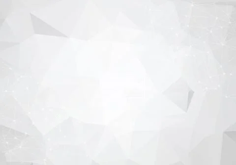 Abstract white triangle polygonal background. Vector illustration Stock Illustration