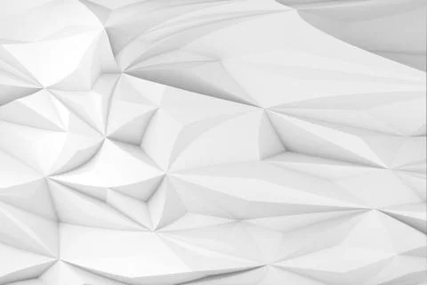 Abstract white triangular pattern. Low-poly background イラスト素材