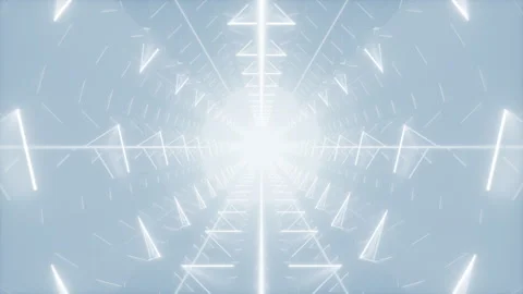 Abstract white tunnel, 3d rendering. Stock Footage 249954717