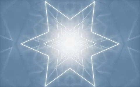 Abstract white tunnel, 3d rendering. Stock Illustration