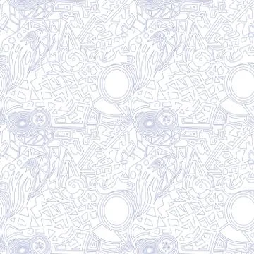 Abstract white vector doodle background . Seamless texture Stock-Illustration