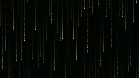 Abstract white vertical lines falling down on black background Stock Footage 341058576