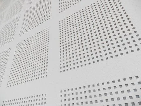 Abstract white wall patterns indoor space minimalist environment close-up v.. Foto stock
