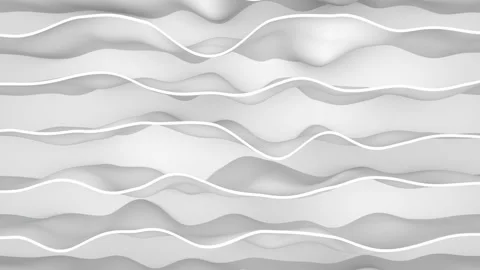 Abstract white wave and  light gradient color background with dynamic waves. Stock Footage 172445109