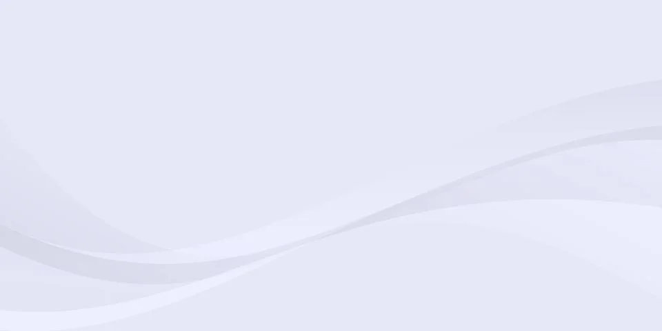 Abstract white wave background design with smooth flowing lines in a light gray Stock Illustration