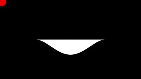Abstract white wave on black background. Video stock 332140237