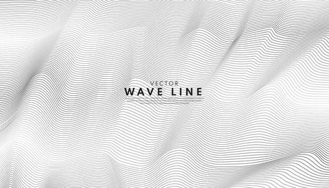 Abstract white wave line background. Graphic vector flat design style.. 스톡 일러스트