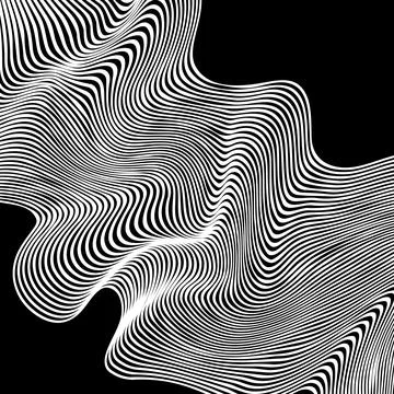 Abstract white wave lines background. 스톡 일러스트