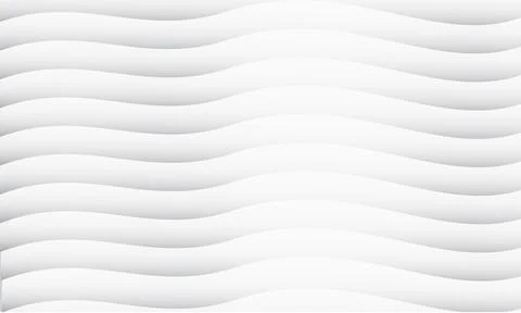 Abstract White Wave Pattern Background with Soft Shadows Stock Illustration