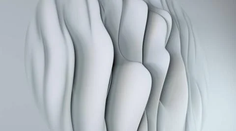 Abstract white waves 3d rendering abstract white waves. Elegant background... Stock Photos