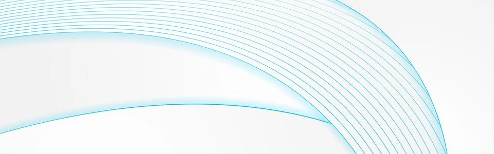 Abstract white waves with blue lines minimal elegant background イラスト素材