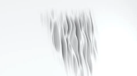 Abstract white waves Stock Illustration