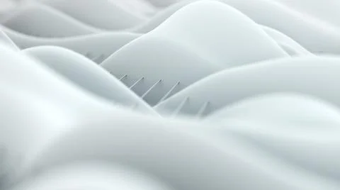 Abstract white waves Stock Illustration