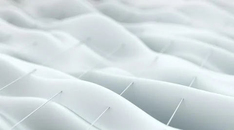 Abstract white waves Stock Illustration