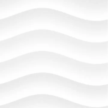 Abstract white wavy 3d seamless texture pattern. Illustrazione stock
