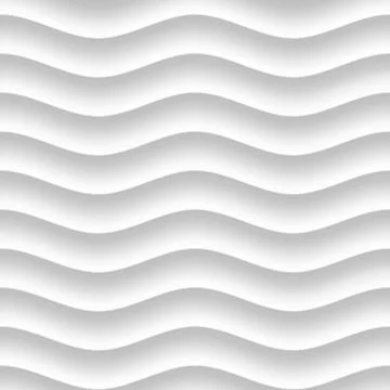 Abstract white wavy 3d texture イラスト素材
