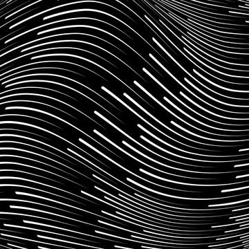 Abstract white wavy vector speed lines Stock Illustration