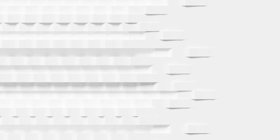 Abstract white zig-zag curves or waves geometry randomly shifted background.. Stock Illustration