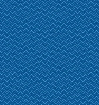 Abstract white zigzag seamless pattern on blue background Stock Illustration