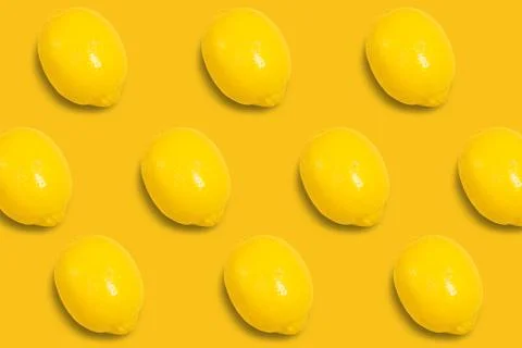 Abstract whole lemon pattern Stock Photos