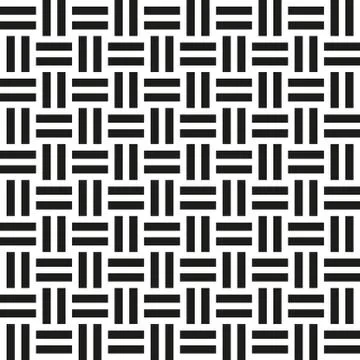 Abstract wicker seamless pattern. Vector illustration for retro Stock Illustration
