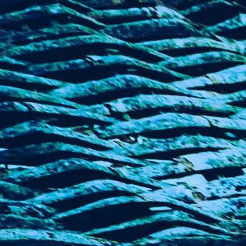 Abstract wicker texture in blue tones resembling water waves Foto stock