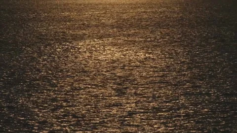 Abstract wide angle sunrise reflection on water/lake Stock Footage 139780632