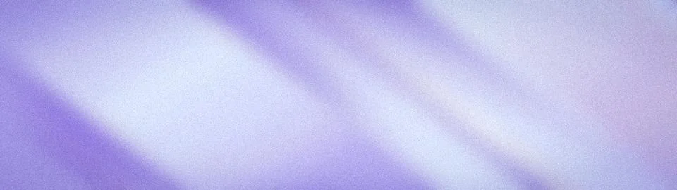 Abstract wide grainy background with soft violet lilac and white tones Stock Illustration