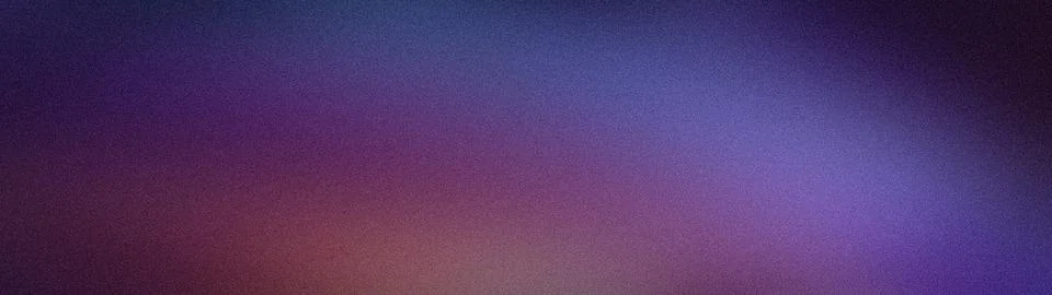 Abstract wide grainy gradient background with dark blue purple and red textur Stock Illustration