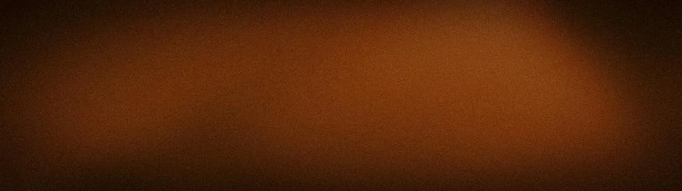 Abstract wide grainy gradient background with dark brown, copper and black .. Stock Illustration