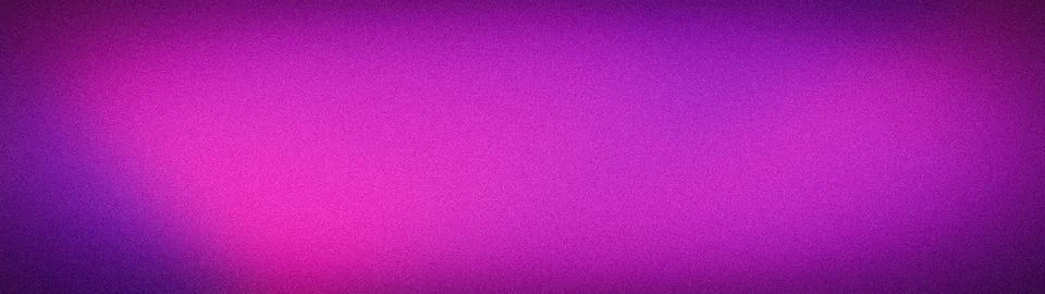 Abstract wide grainy gradient background with bright magenta, purple and viol Stock Illustration