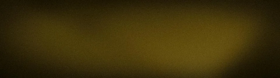 Abstract wide grainy gradient background with dark olive, gold and black tone Stock Illustration
